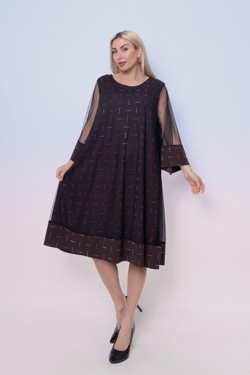 Kleid  mit netz und stras steinen 