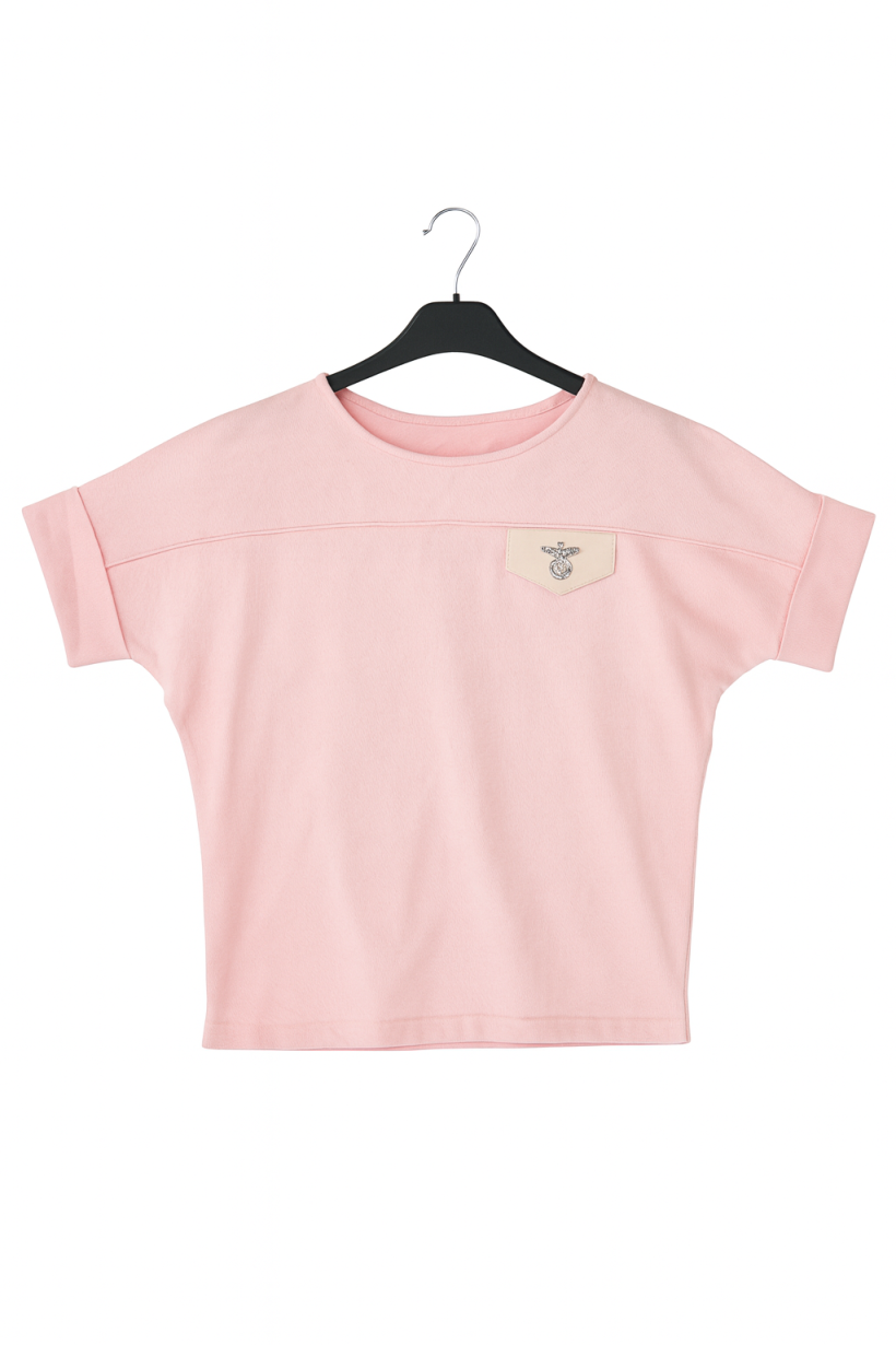 Sweter kłódka róż 1579