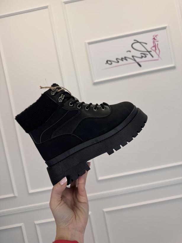 Trapery z futrzaną wstawką 11391