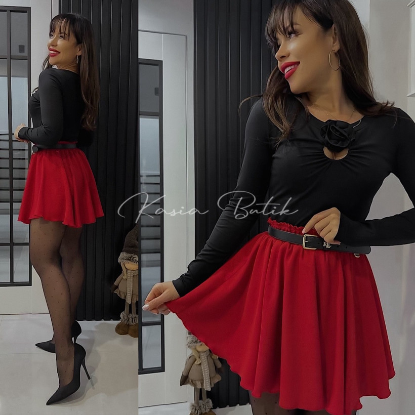 Bluzka Wiskozowa Poppy Czarna