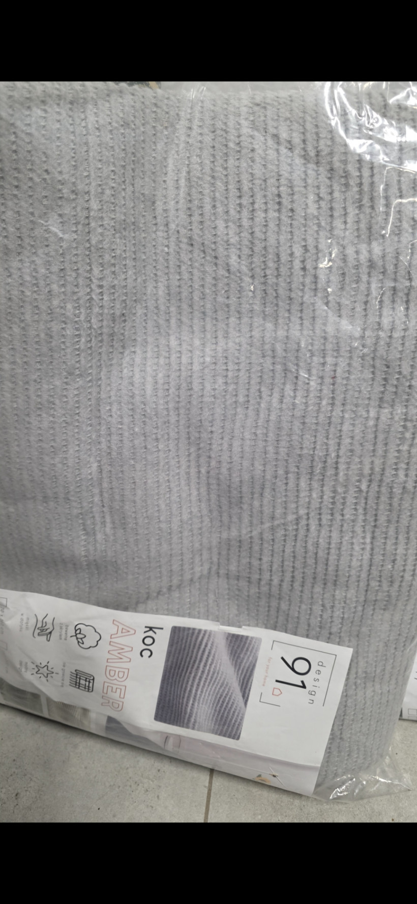 Koc akrylowy bawełniany gruby 200x220cm 