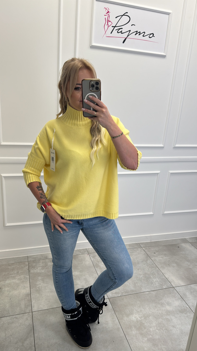 Sweter półgolf krótki rękaw 14146