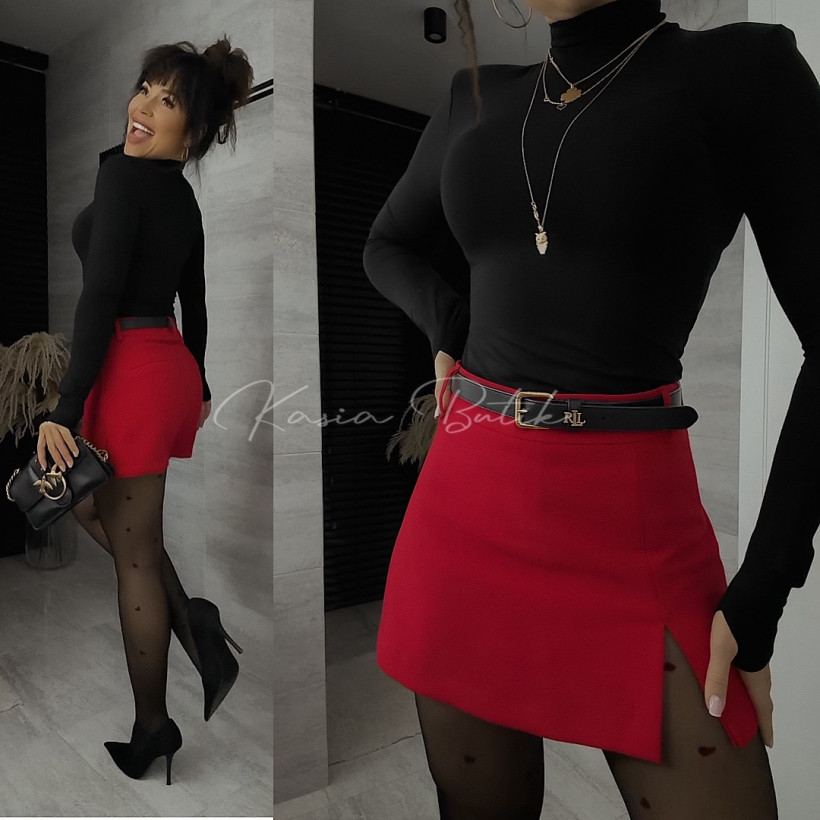 Spódnico-Szorty Wiskozowe Morena Czerwone