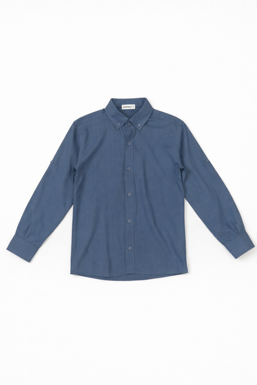 Koszula chłopięca KOCAK -NIEBIESKI 