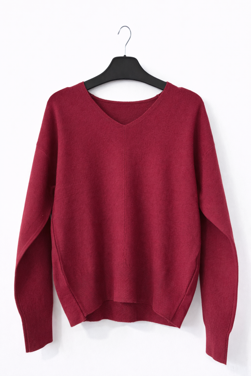 Sweter szpic bordo 1890