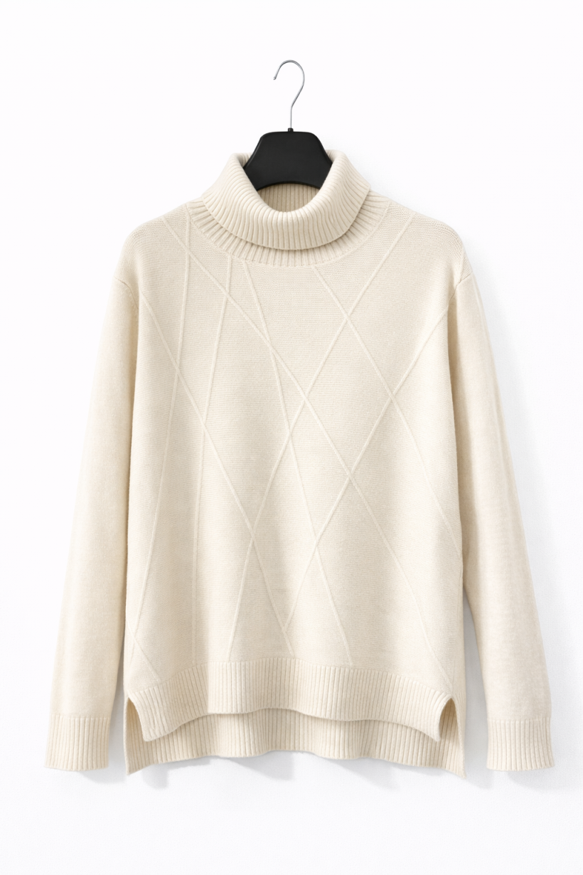 Golf wzór beż 1890