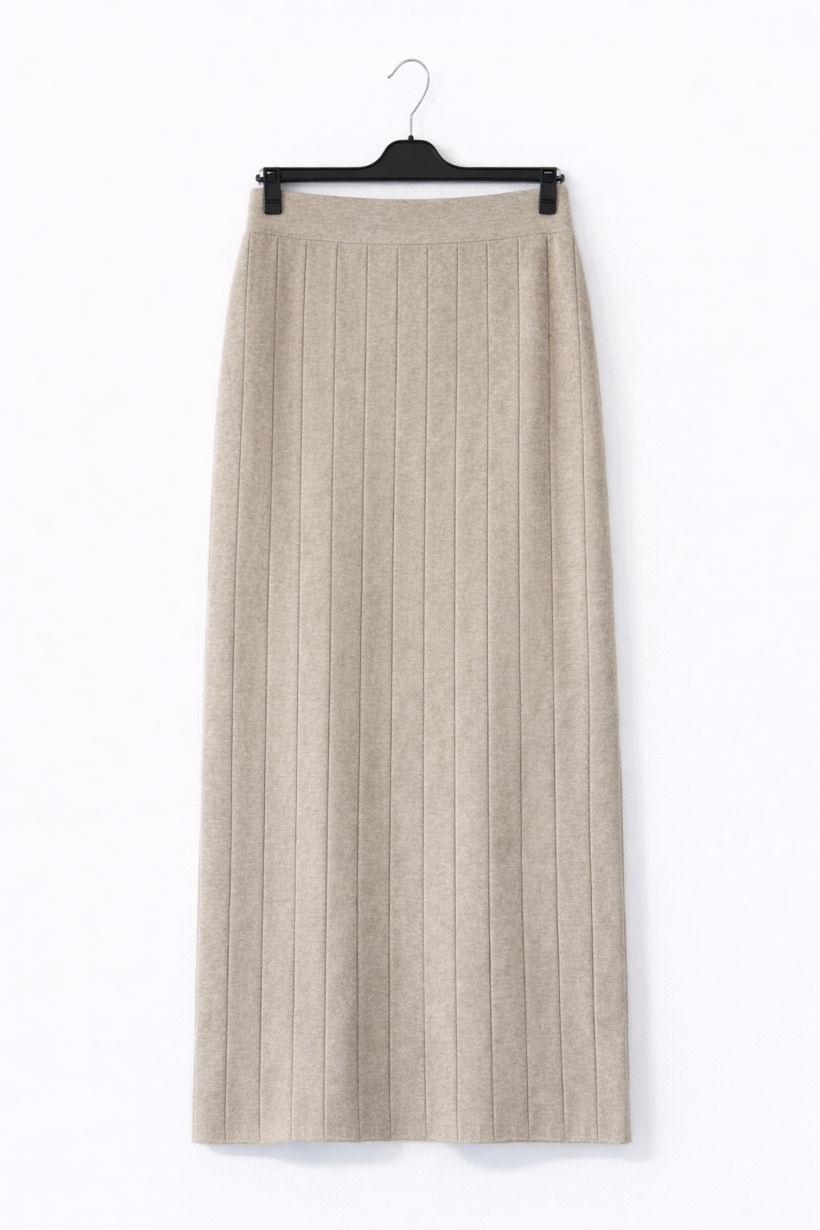 Spódnica dzianina latte 6616