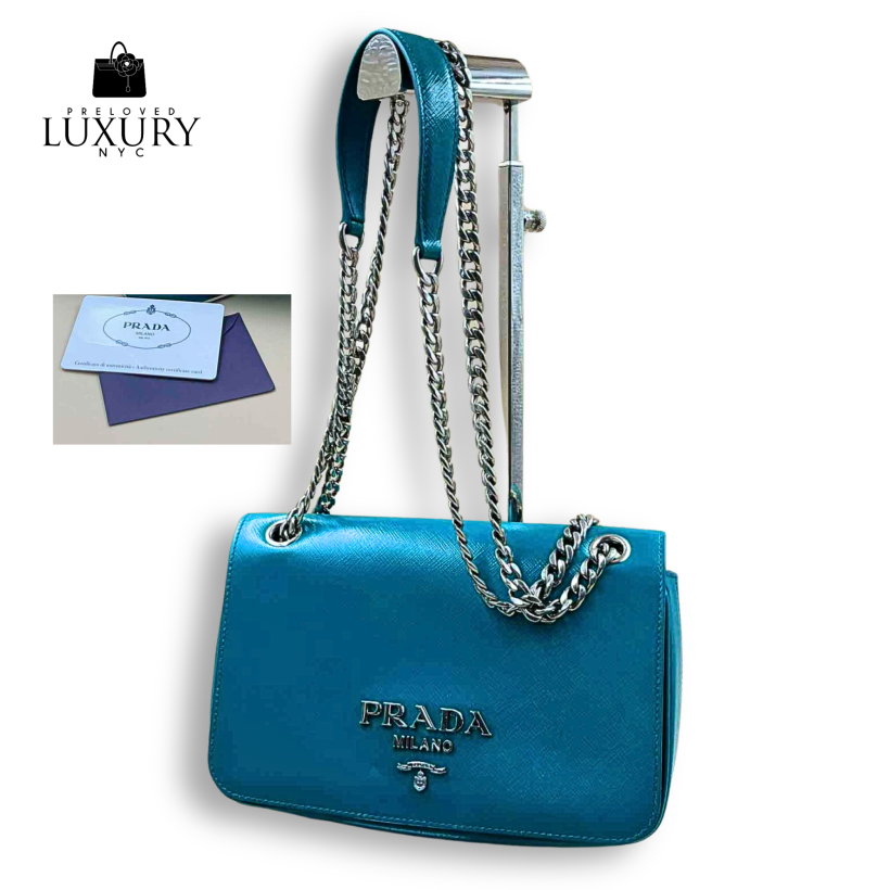 PRADA Saffiano Leather  Chain bag