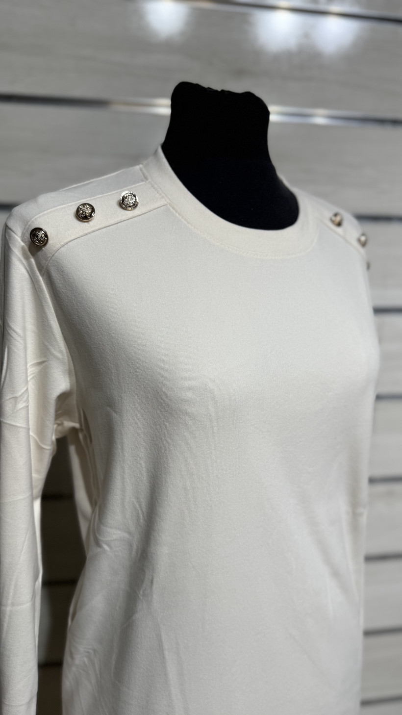 TUNICA CARDADA BOTOES OMBRO