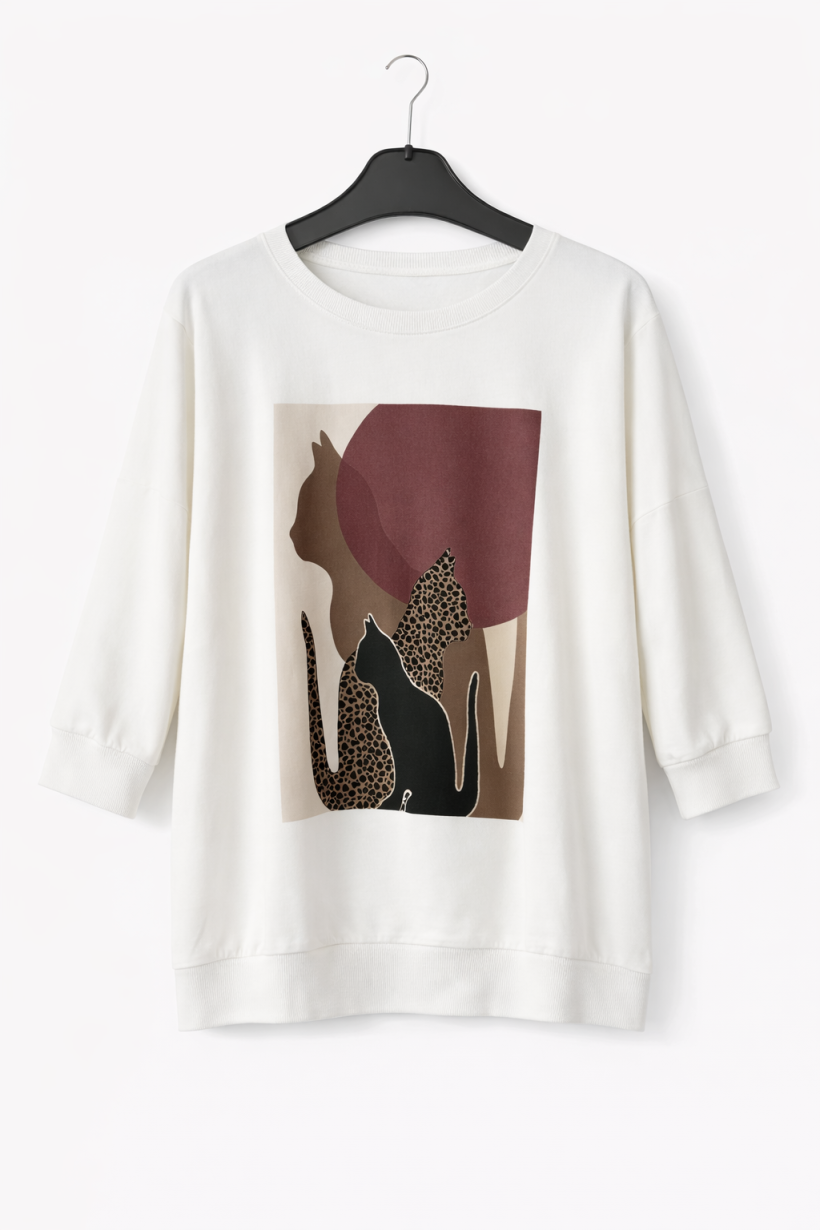 Bluzka koty biała megi 1900