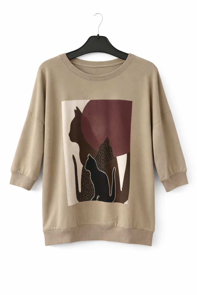 Bluzka koty latte megi 1900