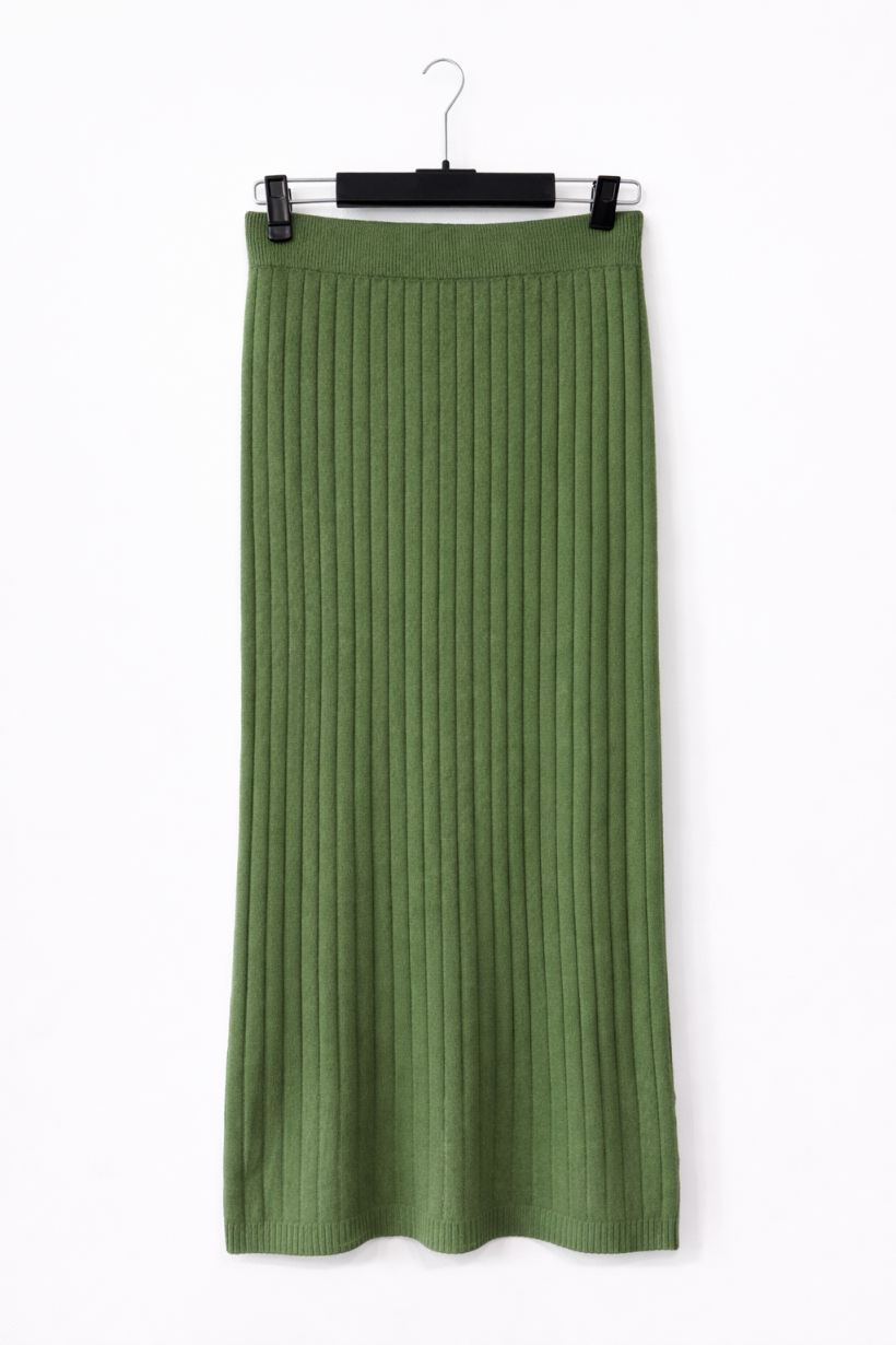 Spódnica dzianina zielona 1889