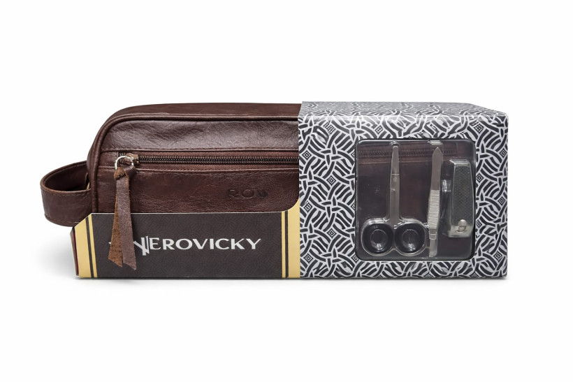 KOSMETYCZKA MĘSKA CZEKOLADOWA