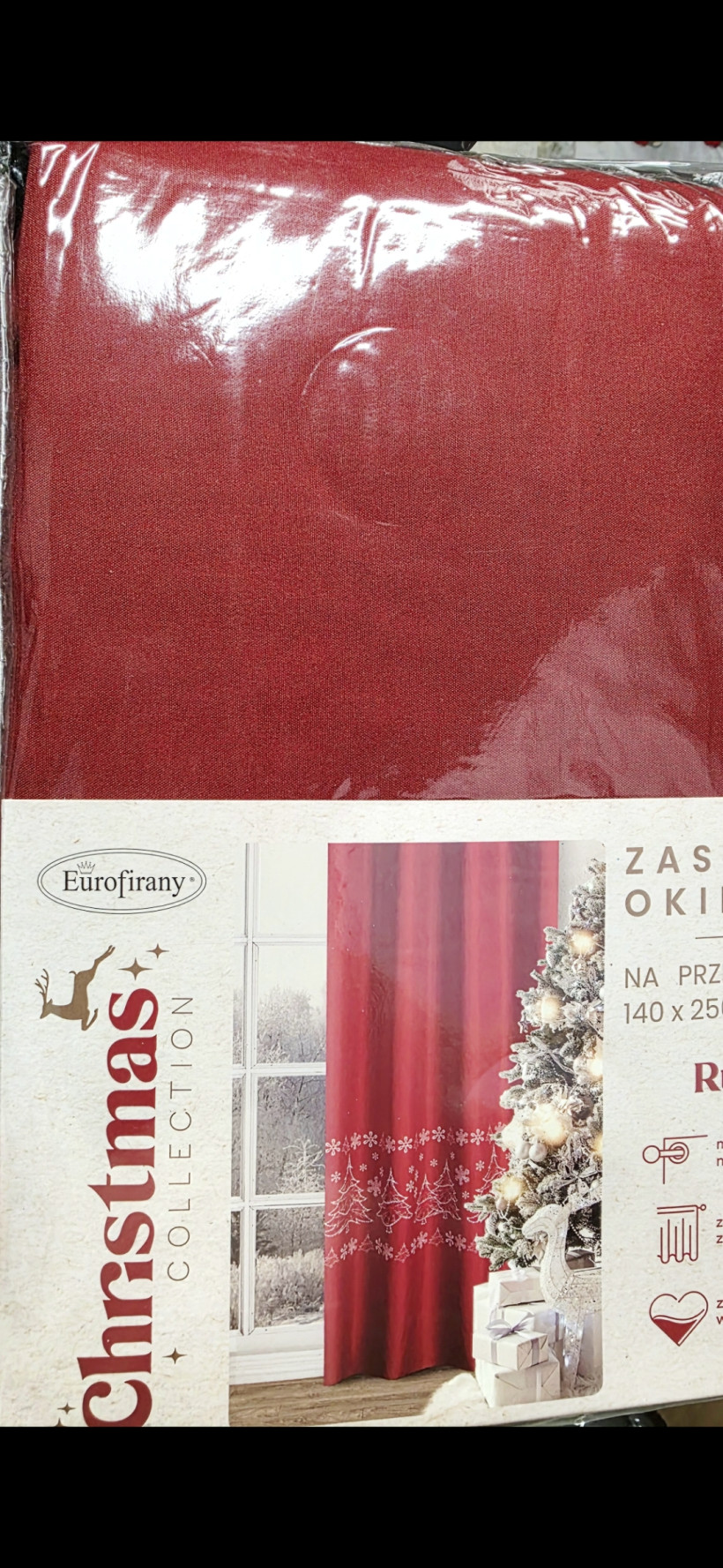 Zasłony 2szt 140x250cm christmas 