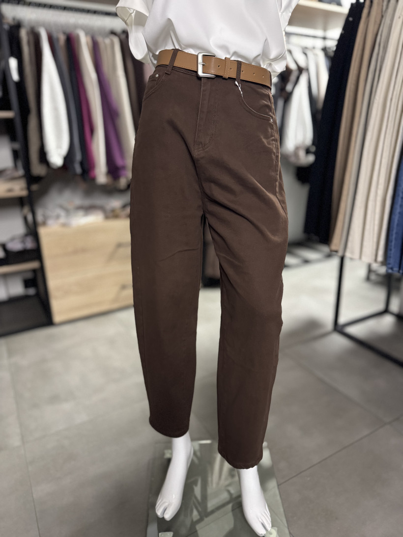 Spodnie M.Sara balloon brązowe