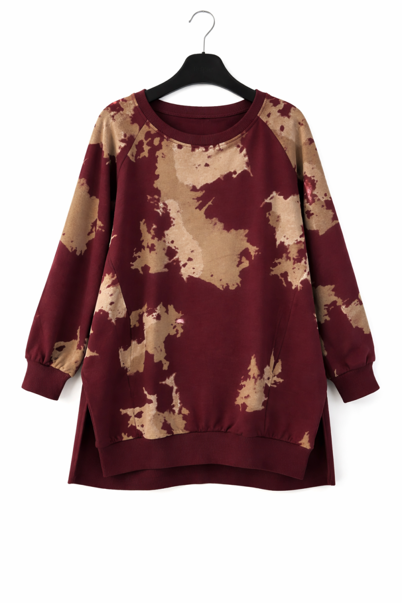 Bluza kleks megi bordo 1900