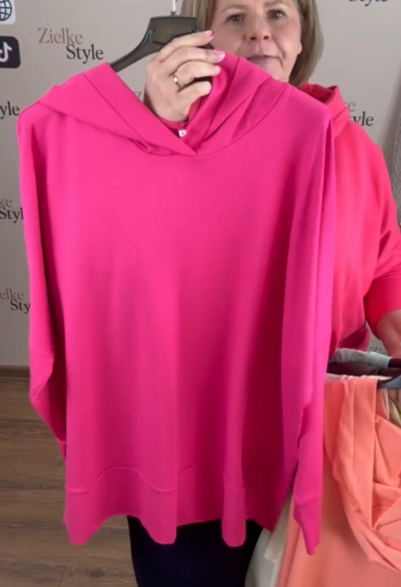 Bluza z kapturem, mf - 2 - 13911 - fuksja