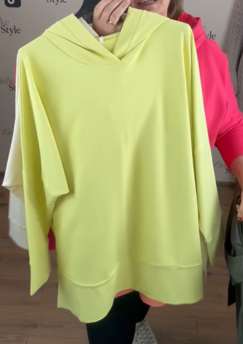 Bluza z kapturem, mf - 2 - 13911 - żółta