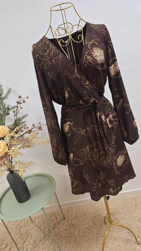 1393 VESTIDO CASTANHO