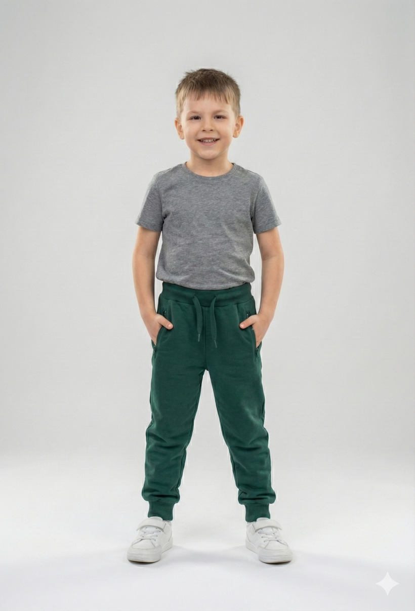 Spodnie dresowe 98-152 Zieleń 