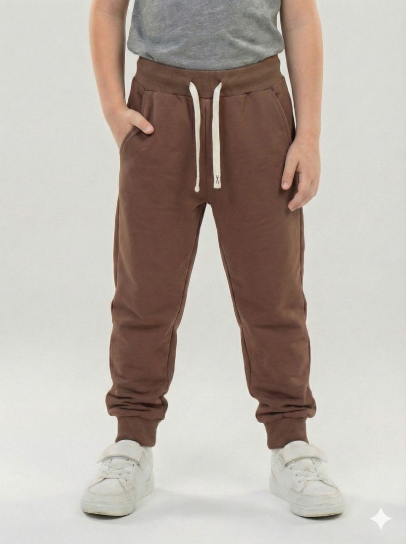 Spodnie dresowe 122-170cm brąz