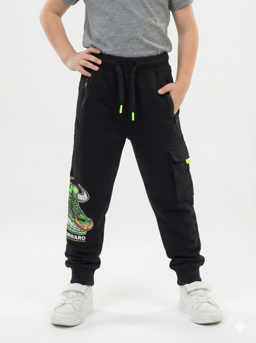 Spodnie Bojówki zielone wykonczenia