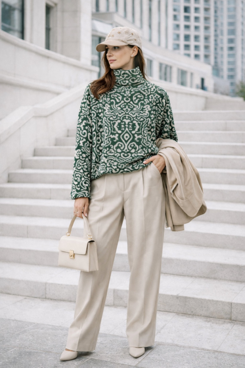 półgolf wzór zielony 1905