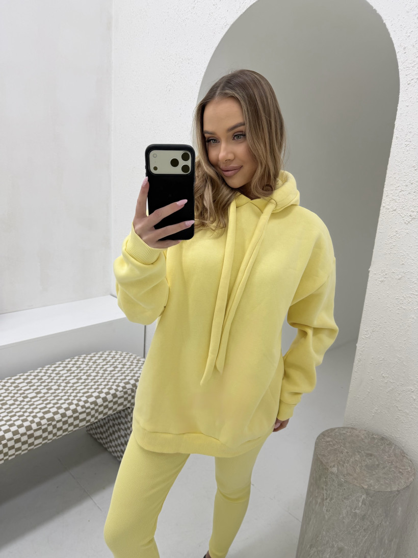 Komplet Moon 821143 bluza oversize z kapturem i legginsy