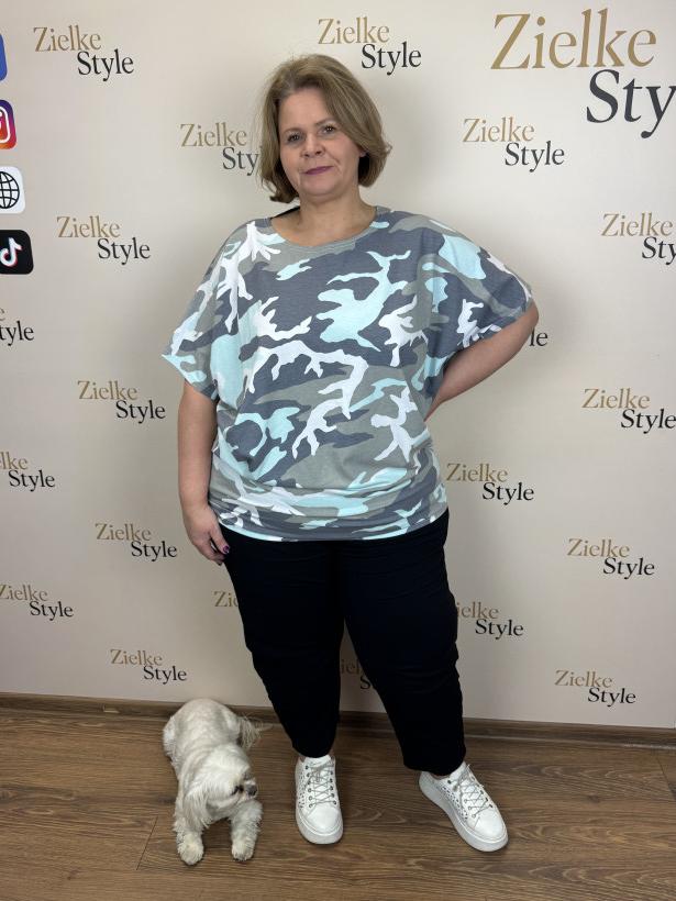 Bluzka/Tunika, moro, mf - 1 - 13971 - mięta