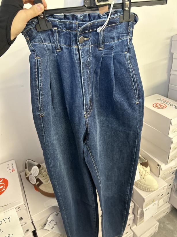 SZEROKIE - granatowe spodnie balony G&G FASION kw-52, xs-xl