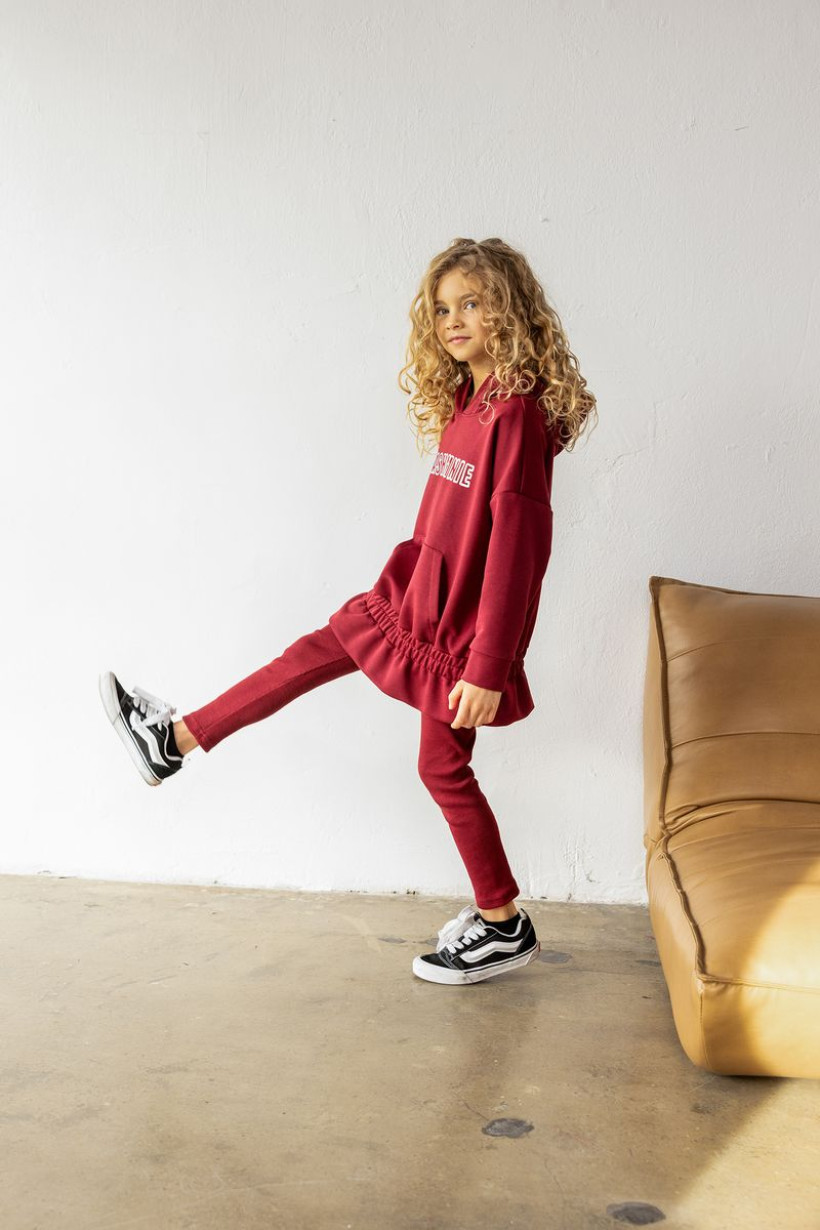 LEGINSY PRĄŻEK BORDO  MASH MNIE