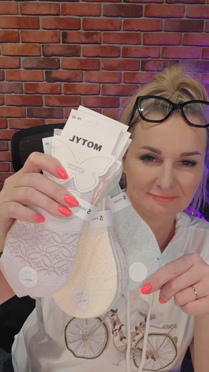 Baletki damskie BAMBUS - GLOSSY - 5 PAK