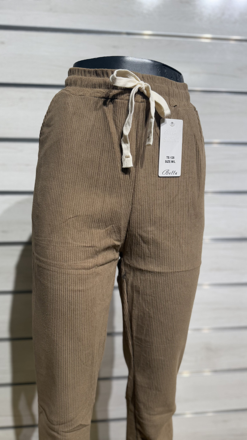 CALÇA CARDADA EM BOMBAZINE