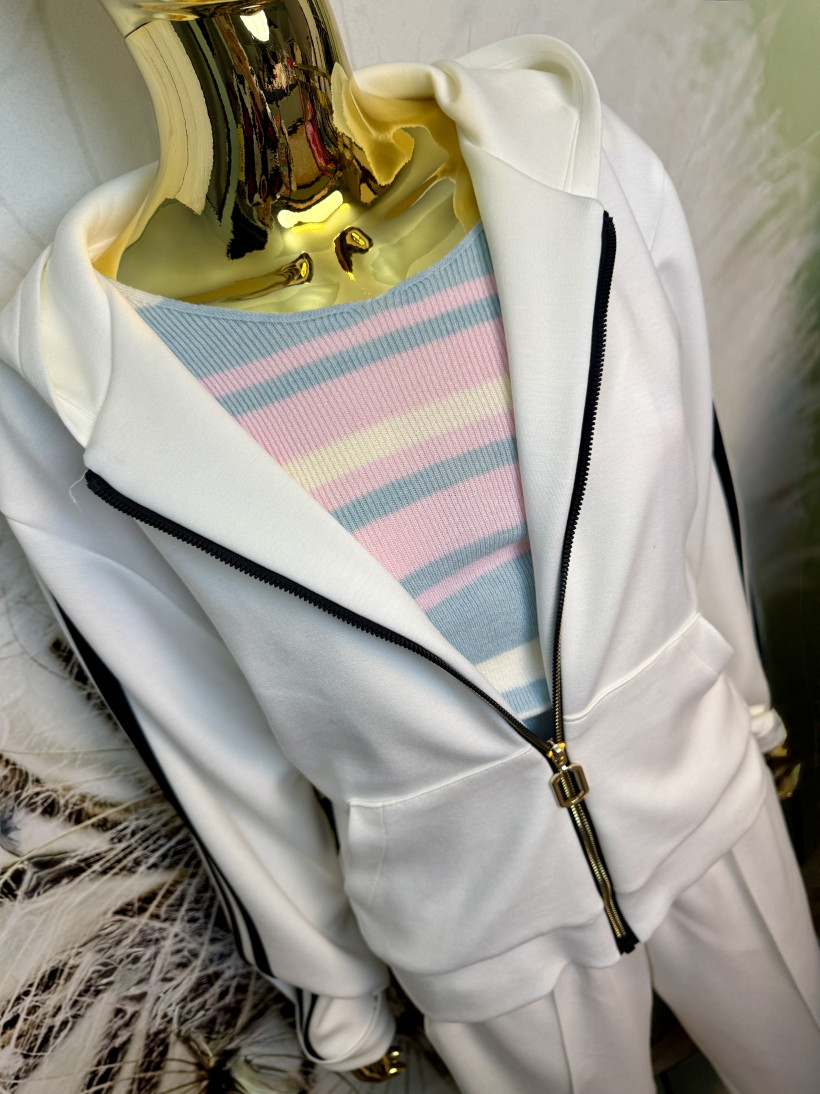 Dres z modalu z lampasami Minouu