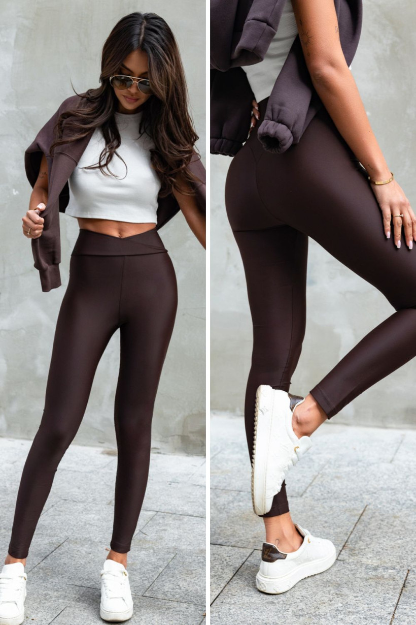 Leginsy IVON Push-Up Wish czekolada