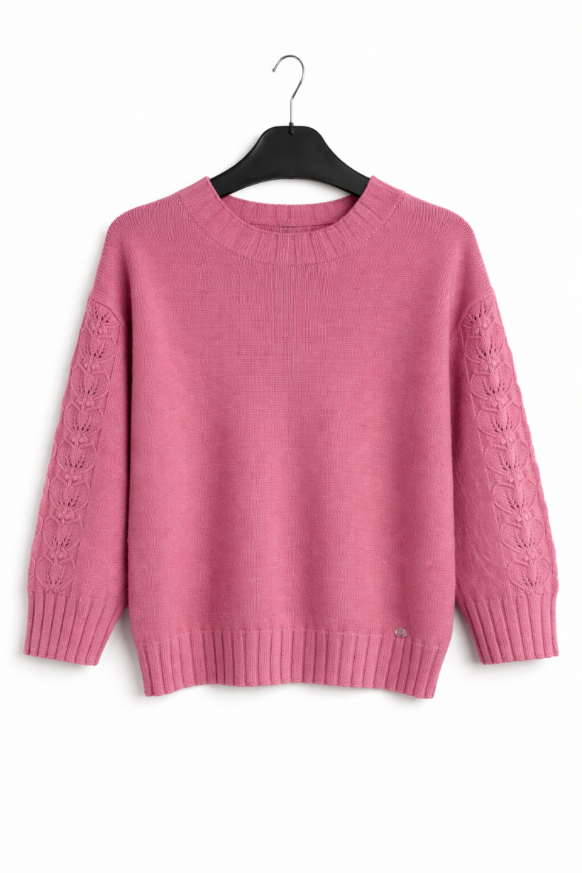 Sweter różowy 1579