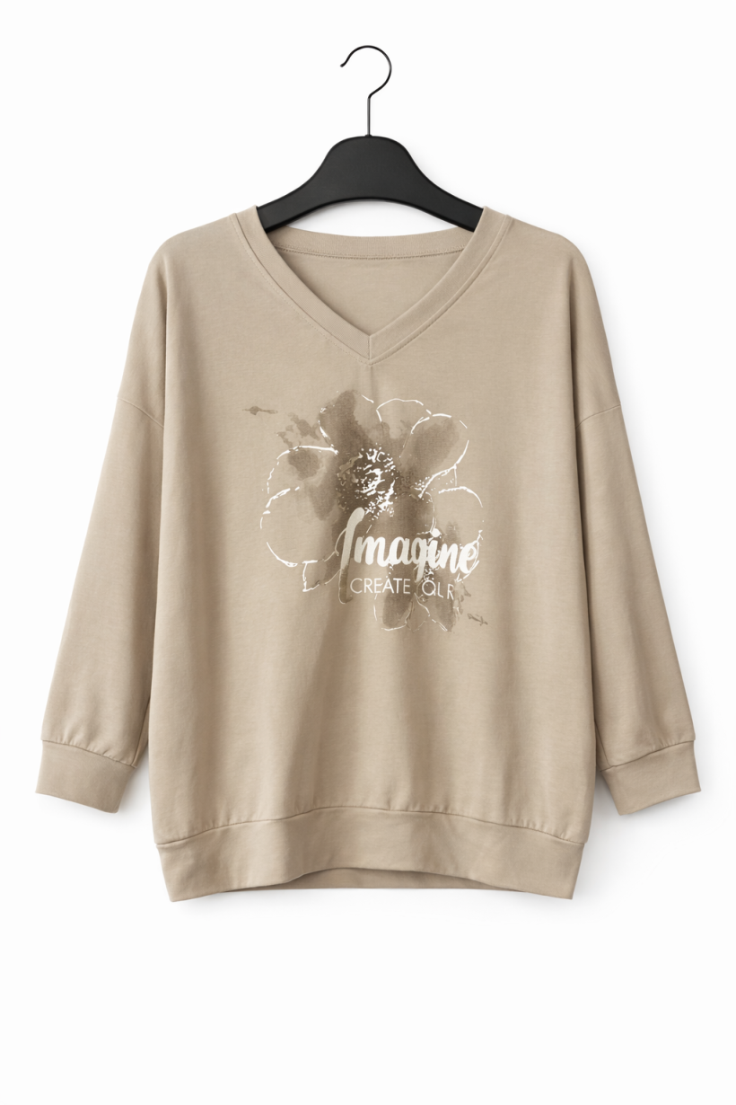 Bluzka kwiat beż 1919