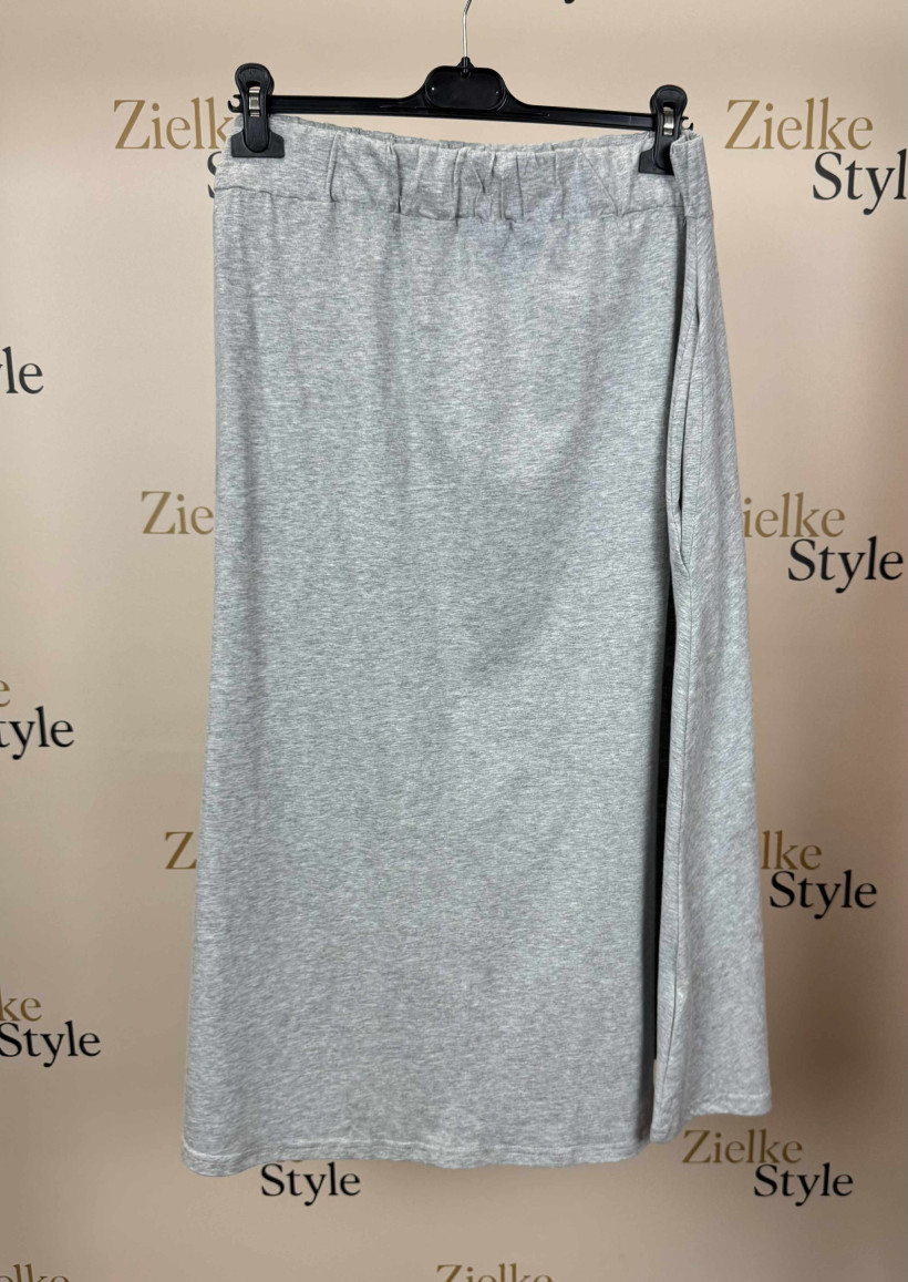 Spódnica na gumie jednokolorowa, mf - 13985 - popiel