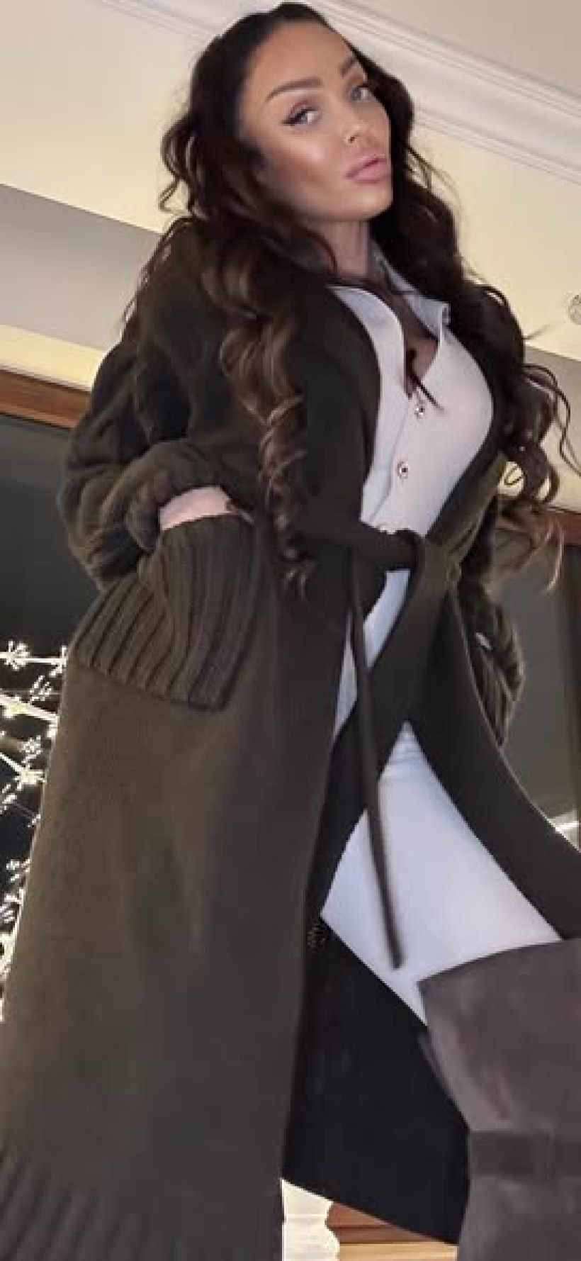 KARDIGAN SORELL CZEKOLADA LADY DRAMA