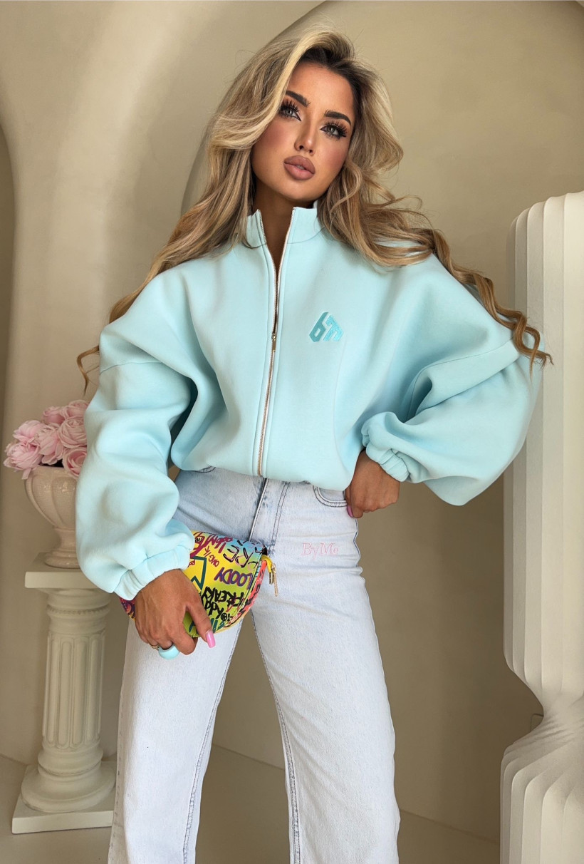 Bluza By Me BESTIE – turkus 