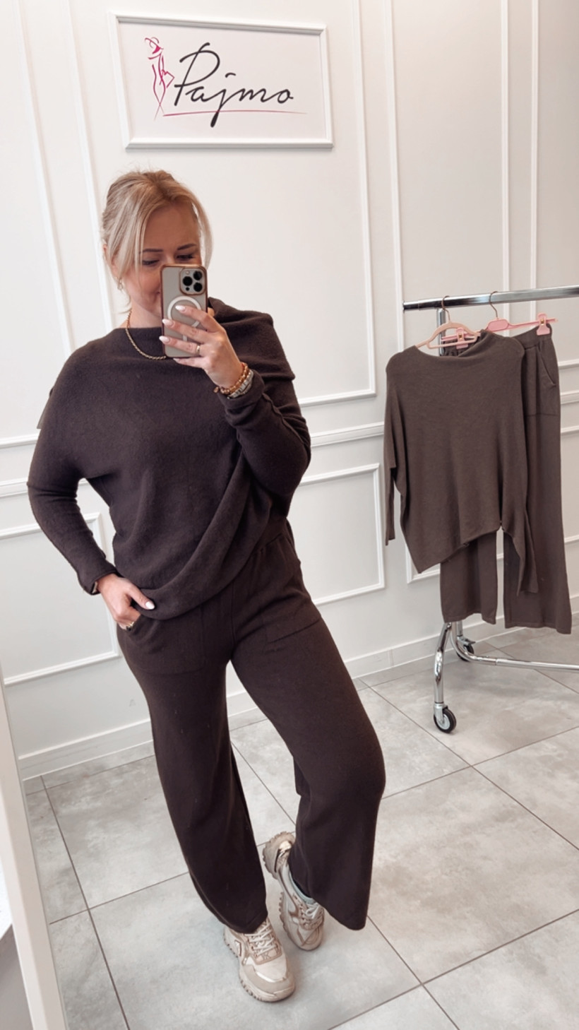 Komplet sweter asymetryczny 14224