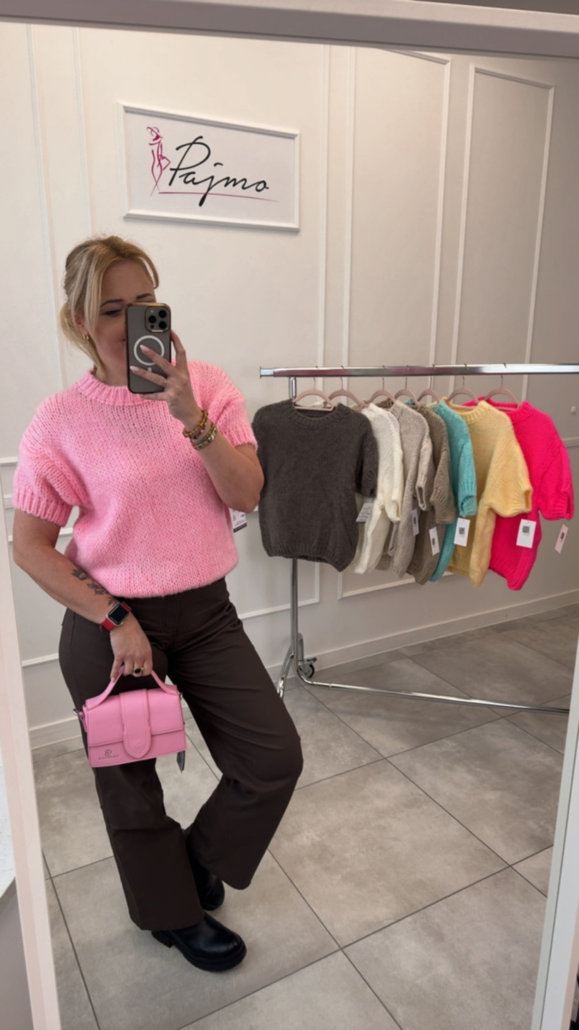 Sweter chmurka krótki rękaw 14230