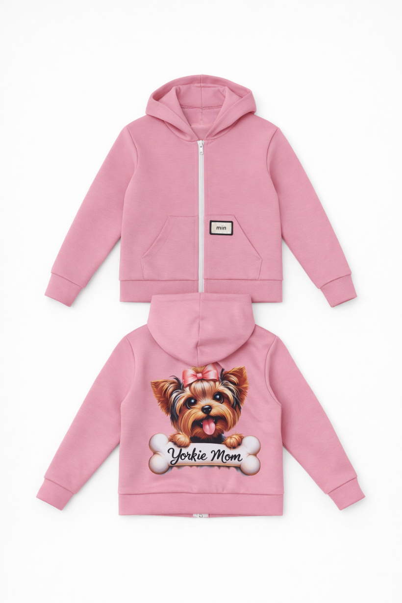 Z Bluza  NASZYWKA MIN A555-5- CUKIERKOWY RÓZ-YORK Z KOŚCIĄ