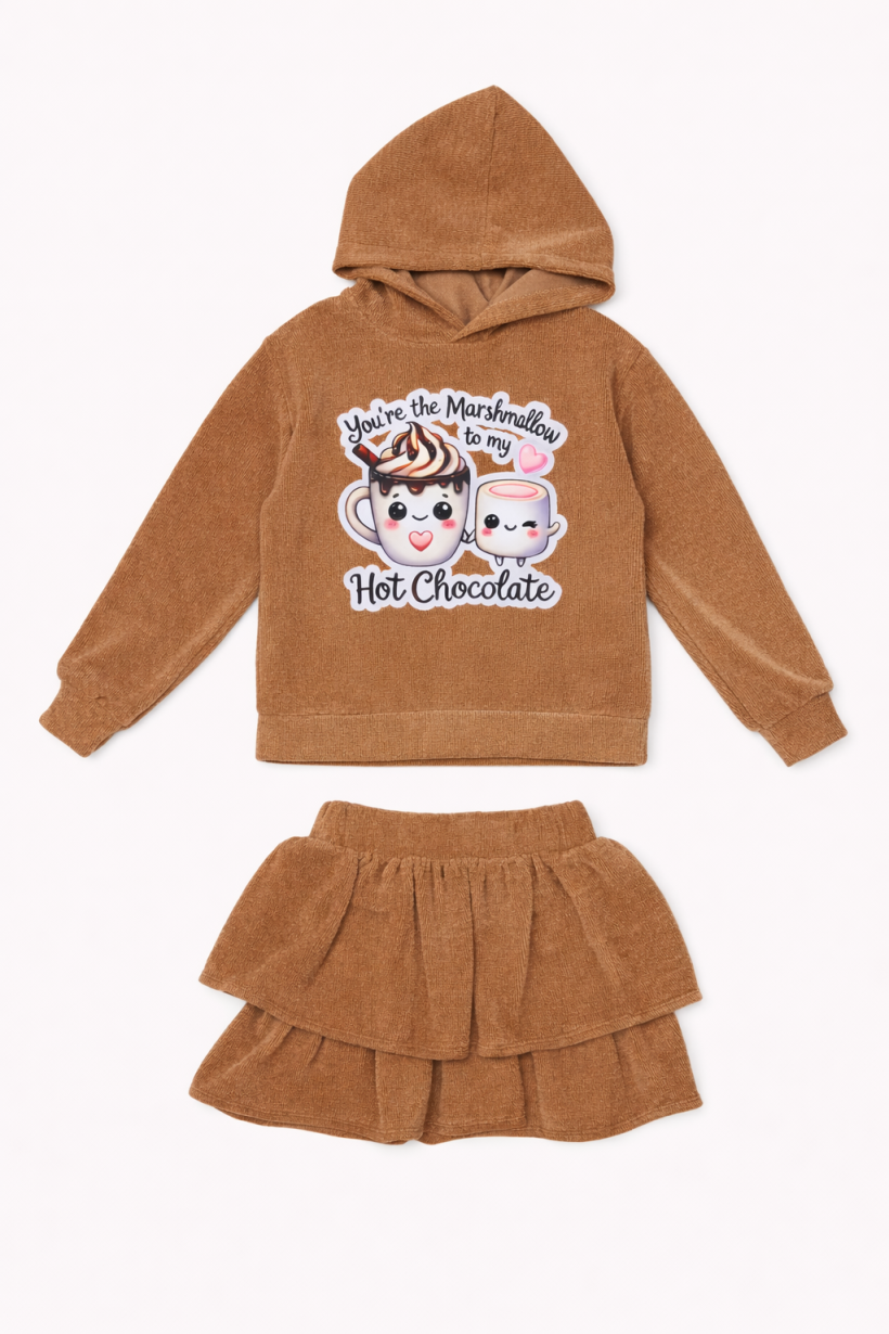 Z Komplet sztruks R4404-5-GORĄCA CZEKOLADA Z PIANKĄ 