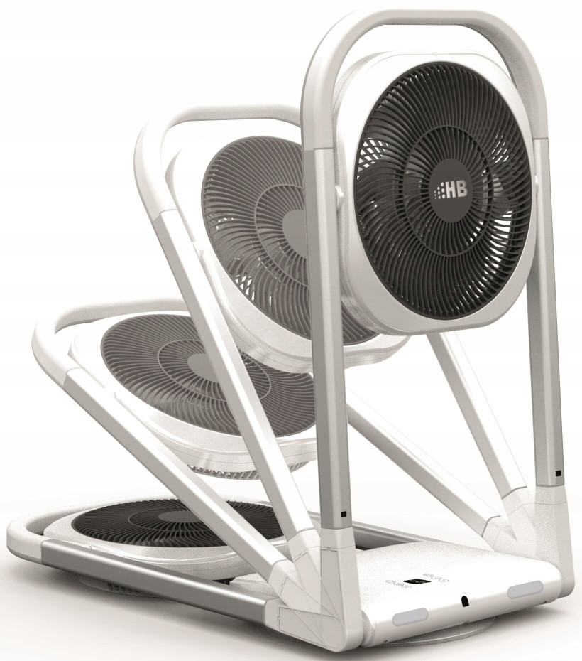 Wentylator teleskopowy HB TF0015DWRC Biało-czarny