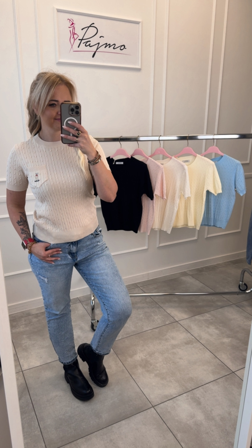 Sweter kieszonka miś 14206