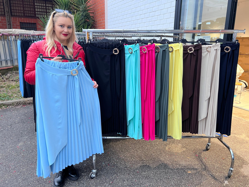 Spódnica plisowana plus size