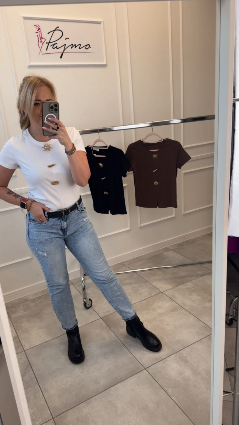 Bluzka złote dodatki 14220