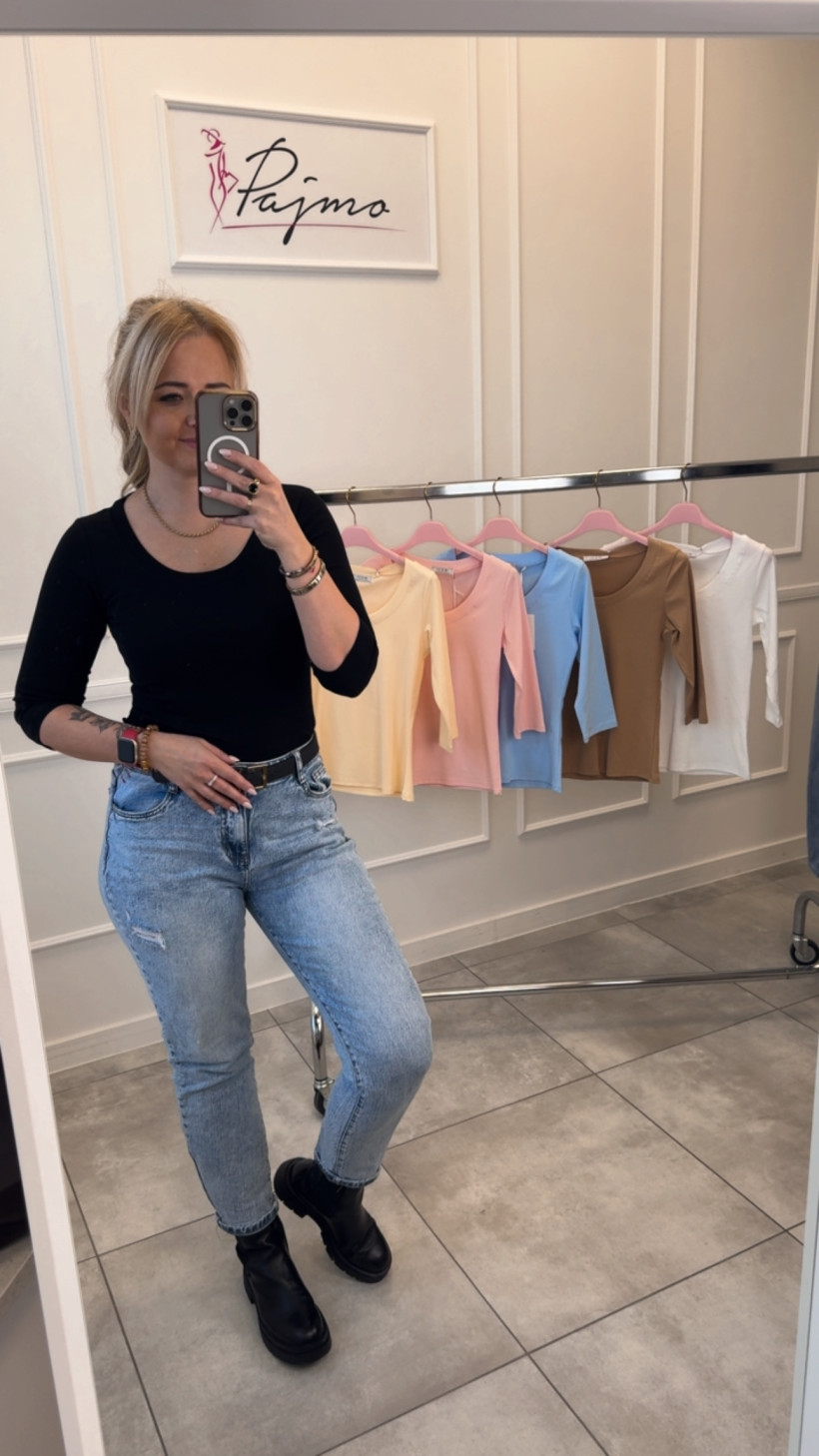 Bluzka basic rękaw 3/4 14213