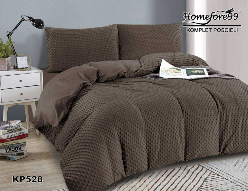 Komplet pościeli miś KP528 czekolada